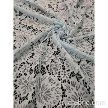 Tissu en dentelle 100% nylon à motif de fleurs